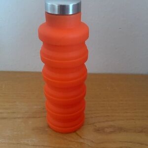 Collapsible Orange Water Bottle